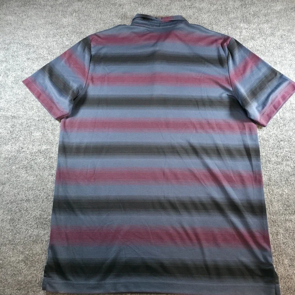 Travis Mathew XL Polo Shirt Striped Golf Casual Pima Cotton Blend Menswear - Picture 5 of 8